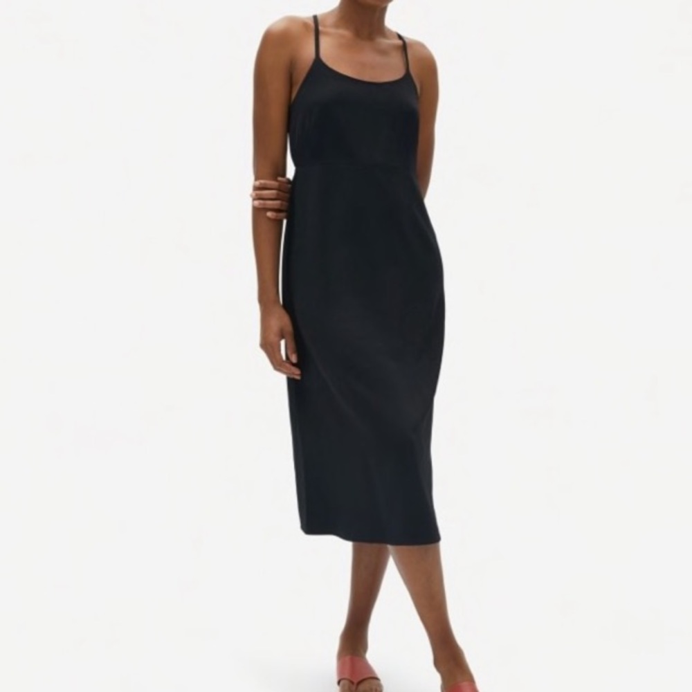 Japanese GoWeave Cross-Back Slip Dress